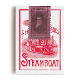 箔押しエッジ版スチームボート・デック：レッド（オハイオ製） / Foil-Edged Steamboat Deck: Red (Ohio)