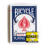 バイシクル・ライダーバック・デック：ブルー（KY製黒シール、正規代理店品）/ Bicycle Rider Back Deck: Blue (KY Black Sticker)