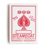 箔押しエッジ版スチームボート・デック：レッド（オハイオ製） / Foil-Edged Steamboat Deck: Red (Ohio)